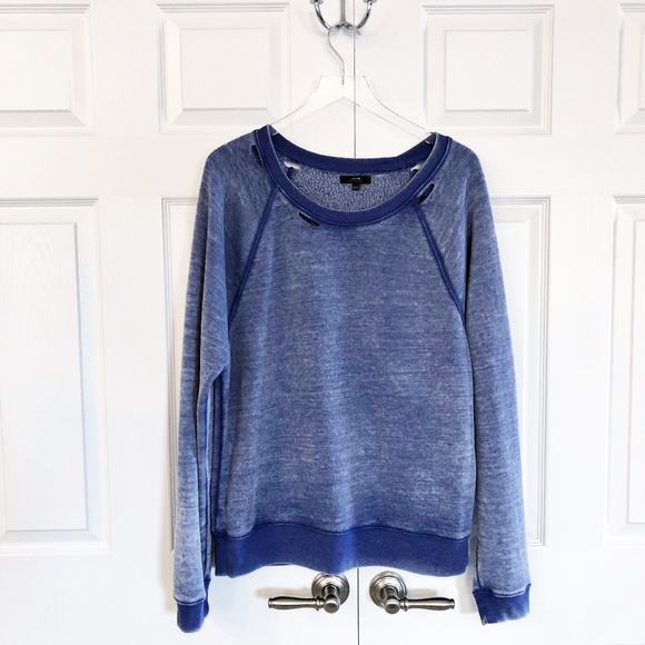 Joe's Jeans Tops - Joe's Jeans Distressed Cut Out Sweatshirt